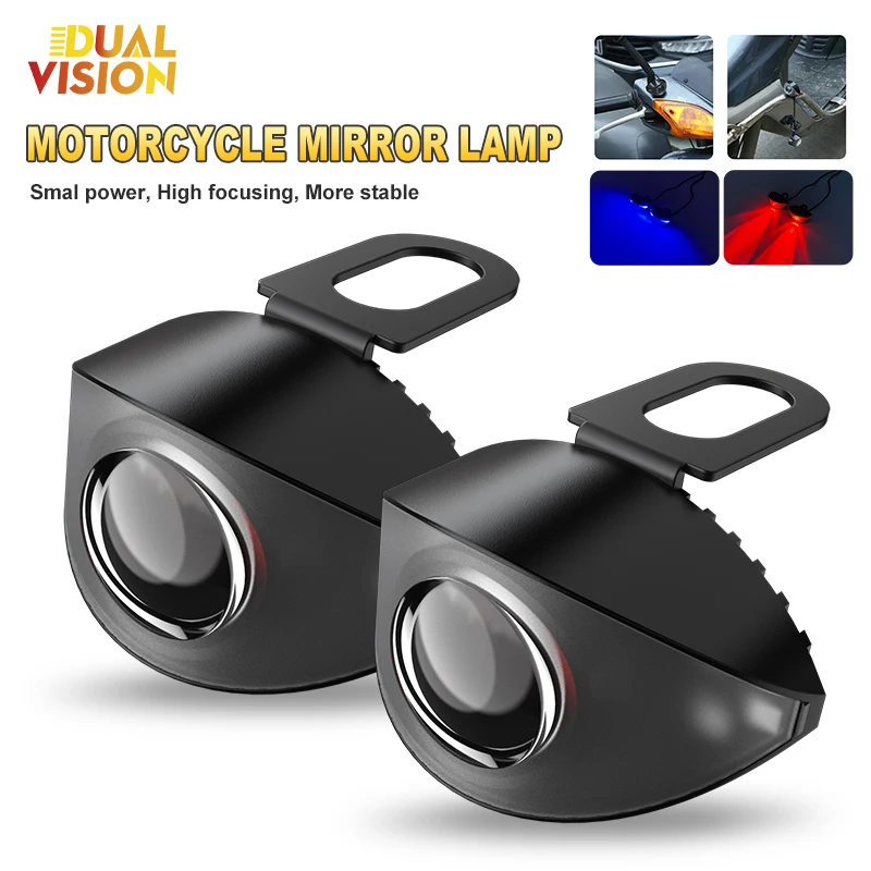 

2PCS Motorcycle Rearview Mirror LED Eagle Lights Electric Bike Turn Signal Brake Light Headlight Strobe Light 12V Universal