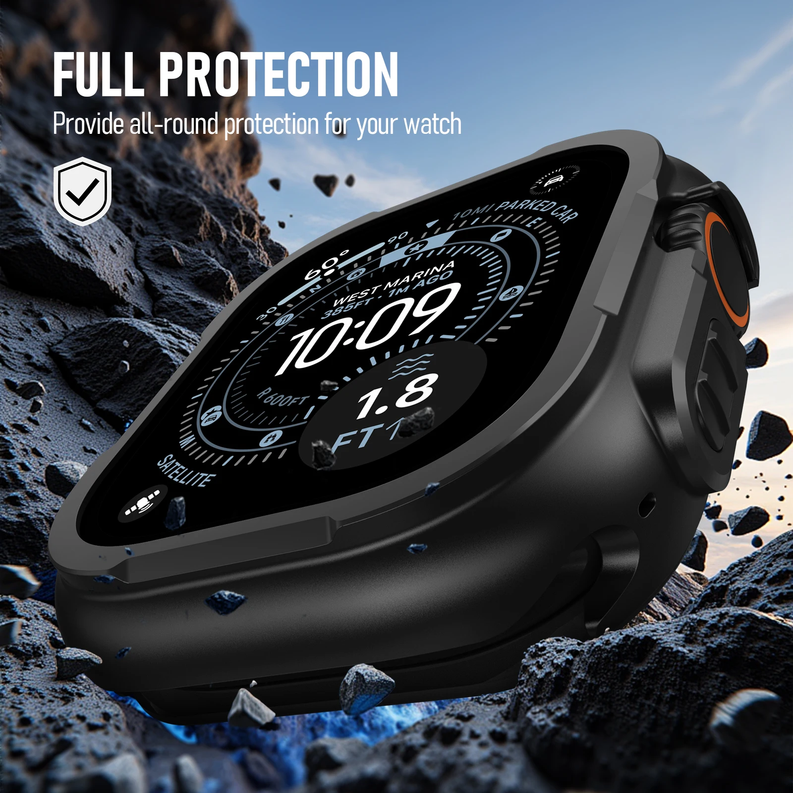 Luxury Stainless Steel Case For Apple Watch Ultra 3 2 1 49mm Metal cover For iwatch Series 11 10 46mm 9 8 7 6 5 SE 4 45MM 44MM image 5