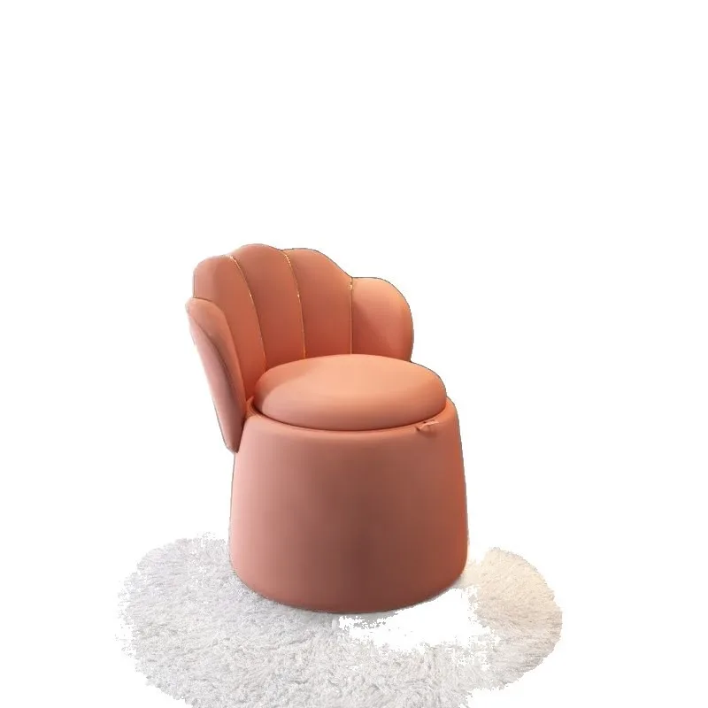 Light luxury Internet celebrity makeup chair home lazy bedroom storage storage back chair
