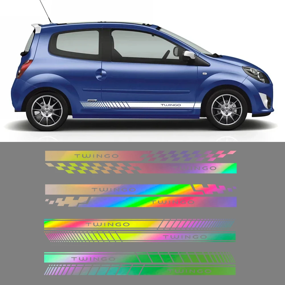 Various Types Car Door Side Stickers For Renault Twingo 1 2 3 Tuning Accessories Sport Styling DIY Vinyl Film Decals Decoration