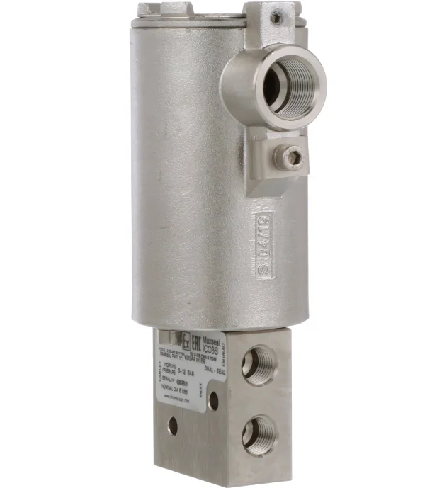 

Nieuwe Norgren Y013aa1h1bs Ico3-serie, Roestvrij Staal, 3/2 Nc-Klep, Directe Werking, 1/4 "Npt-Poorten, Met Nitrilafdichtingen