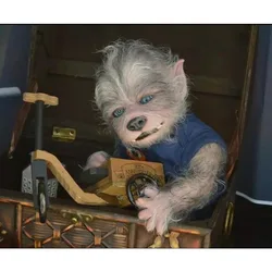 19Inch Reborn Doll Kit Robbie The Werewolf Lifelike Soft Touch Fresh Color Collectible Art DIY Toy