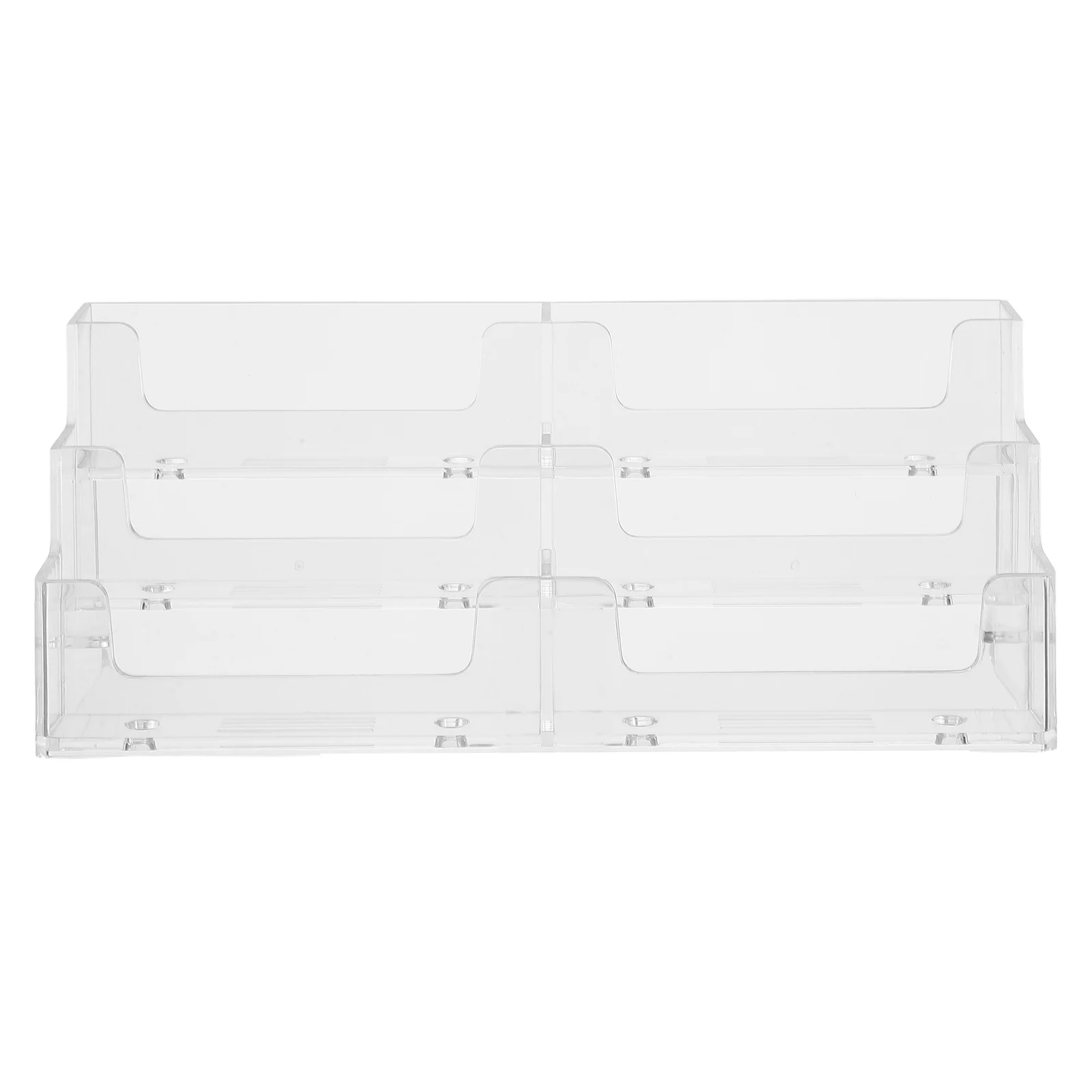 506 قطعة حامل عرض الأعمال الشفاف فتحات متعددة منظم مكتب واضح مكتب الاستقبال طاولة المؤتمرات حامل بطاقة الاسم #5