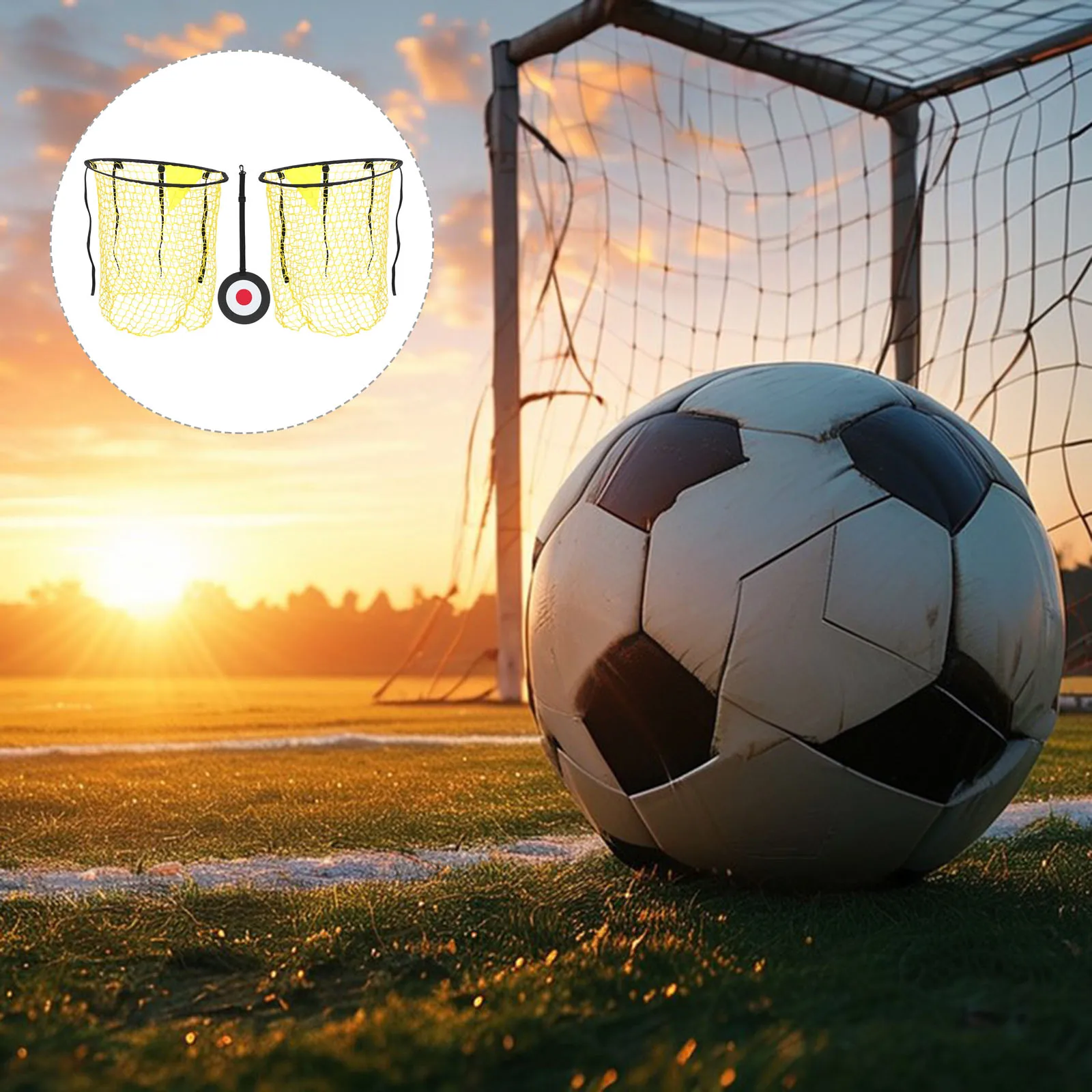 

Football Training Net Bag Throwing and Kicking Soccer Practice Goal Trainer Network Targets Portable