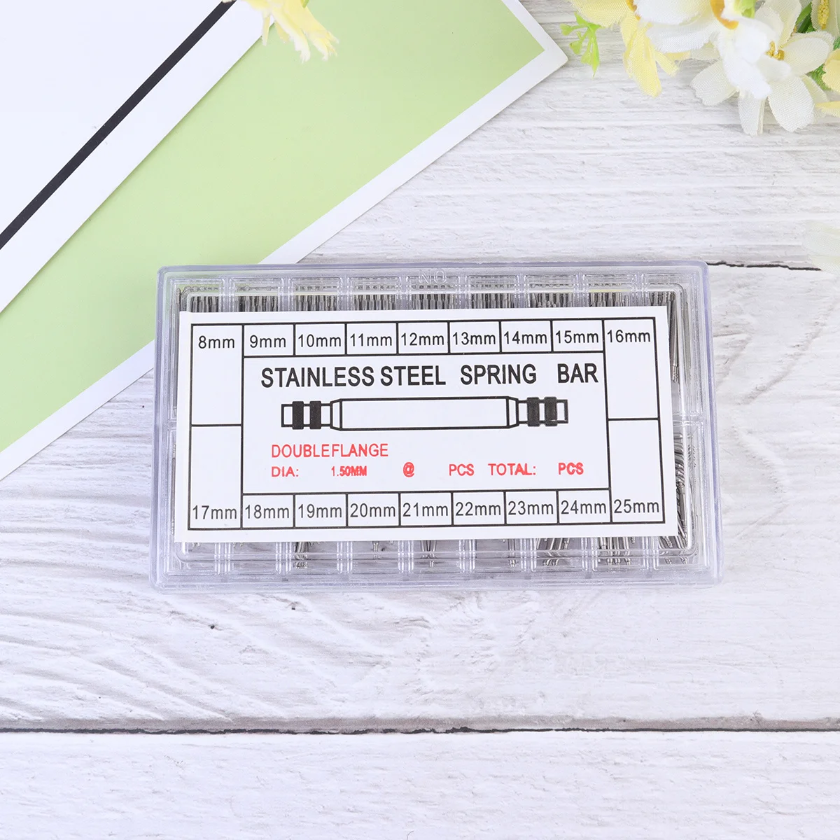 

360Pcs Precision Watch Band Tool Strong Metal for Removing Fitting Spring Bars and Opening Watch Links 8Mm-25Mm Repair Kit