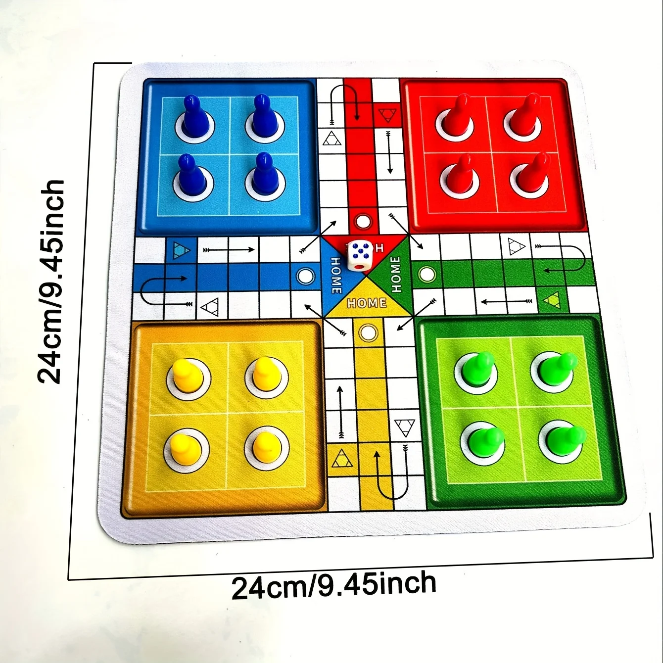 Classic Ludo Game Set, Multiplayer Interactive Board Game with Mouse Pad, Ideal for Holiday Parties, Group Activitiest