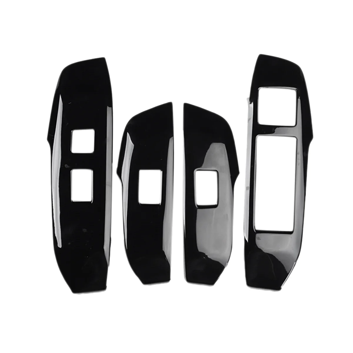 4PCS Window Lift Button Switch Panel Trim Cover for LEXUS NX 300H 200T Car Window Adjust Decoration Stickers Black