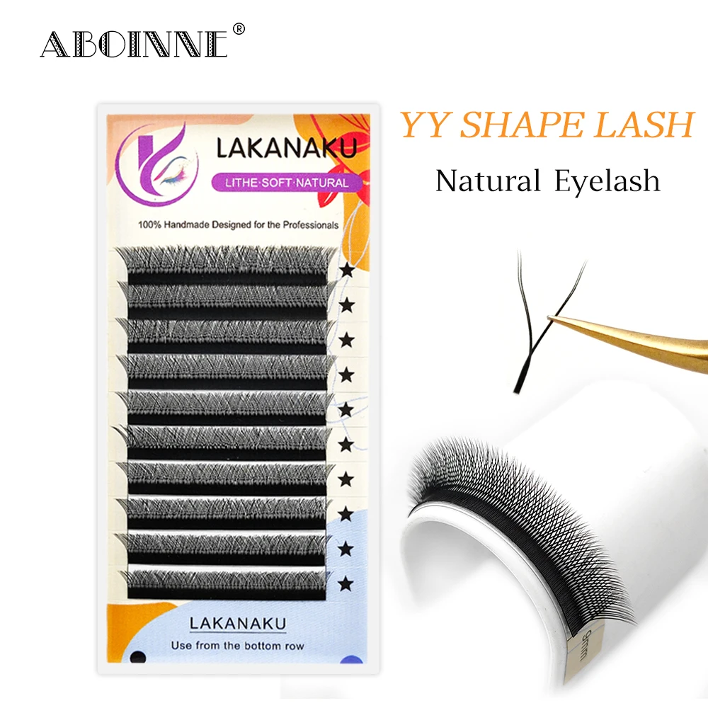 LAKANAKU C D L Curl Volume Lashes YY Cilia and Brazilian Volume YY Russian Eyelash Private Label Supplies Makeup Wholesale