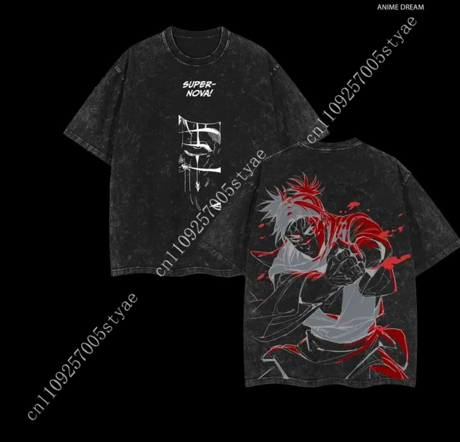 

valentine shirts Choso - JJK Anime Double Printed Vintage Washed Tee Unisex Oversize Anime Manga Washed Heavyweight Cotton T-shi
