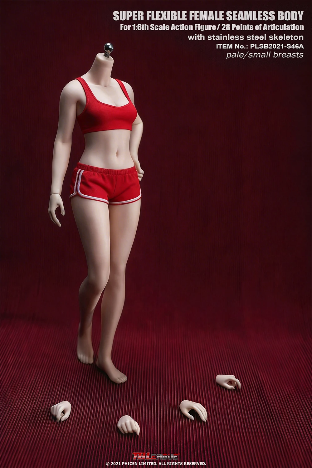 TBLeague Phicen 1/6 女性シームレスペールサンタンボディ TBL PH