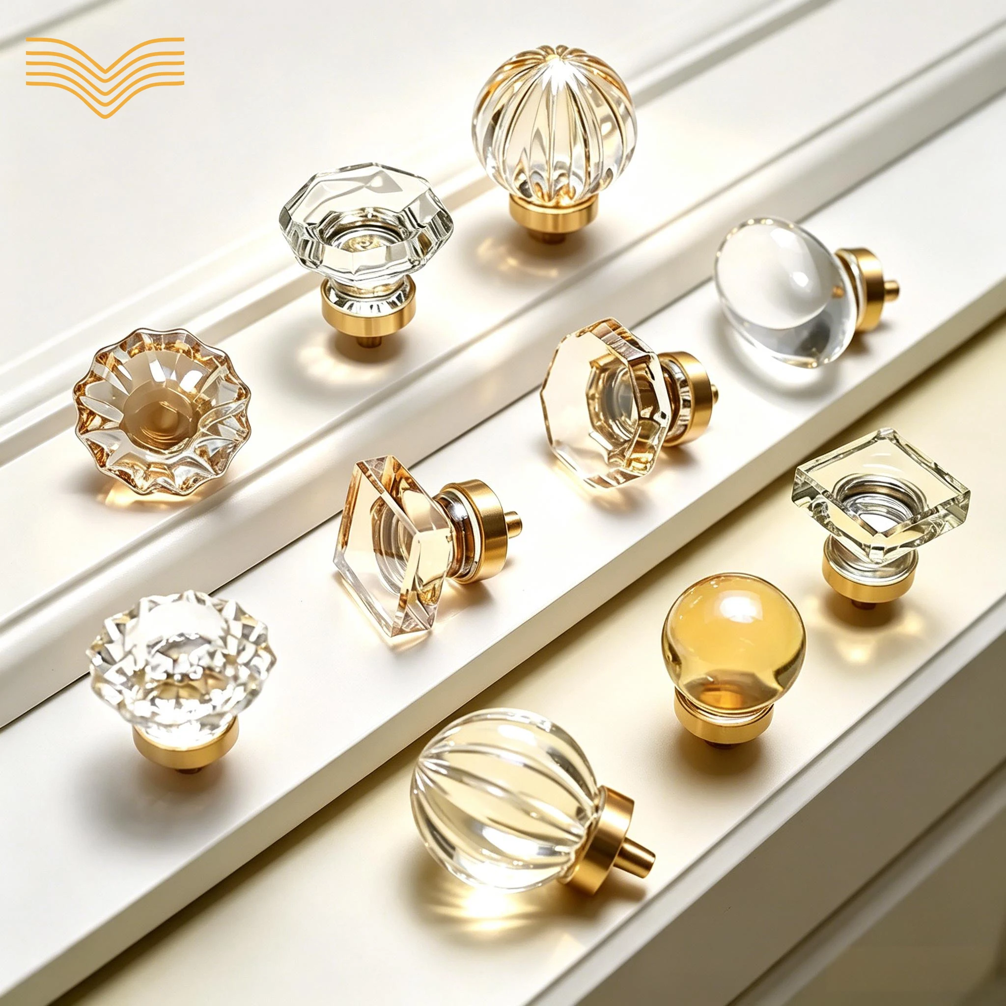 Crystal Pigeon Egg Knobs with Silver Base Champagne & Clear Color Minimalist Italian Nordic Light Luxury Handles for Wardrobe