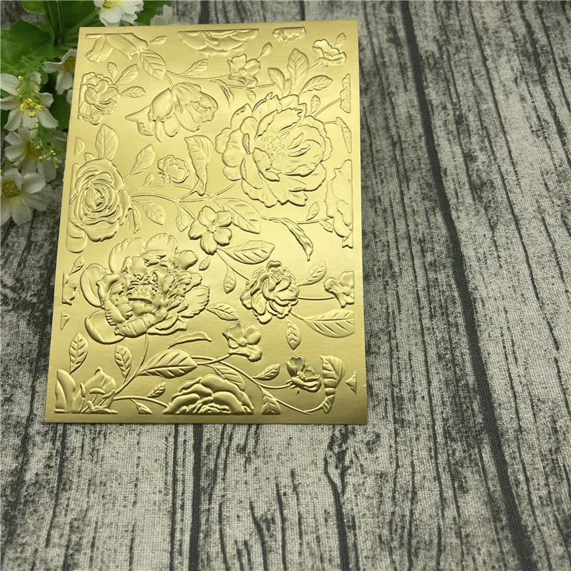 3D Country floral 3D Embossing Folder Embossed Forder for Birthday Spring Get well soon Card making Scrabooking Deco