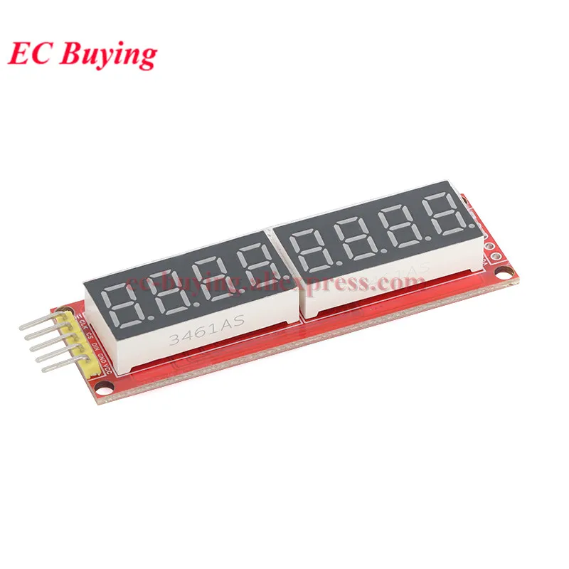 Cascadable Digital Tube Display Module MAX7219 LED Display Cascaded 8-bit Serial 3 IO Port SPI Control 8*8 8-Digit 7 Segment