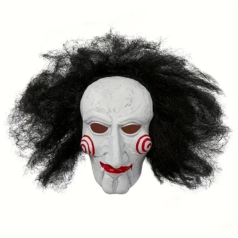 Maske Helm Horror Riemen Perücke Halloween Cosplay Kostüm Requisiten Anime Kettensägenmaske Gruselige Kostüme & Zubehör