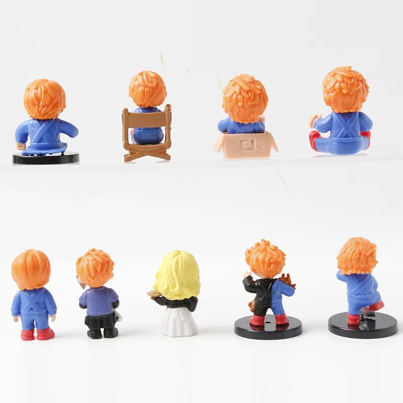 9Pcs/Set Chucky Childs Play Series Halloween Toys Vinyl Action Figure Doll Toys Model Ornament Kids Christmas Gift view 3