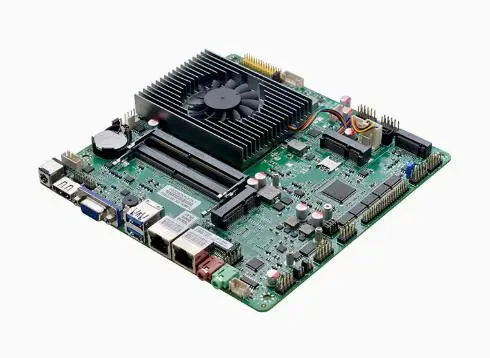 اللوحة الأم i7-7500u Mini-ITX 7th Core Intel CPU IPC SBC لوحة رئيسية رفيعة للغاية مدمجة مع 6COM 2LAN DC12V DDR4 8USB LVDS EDP