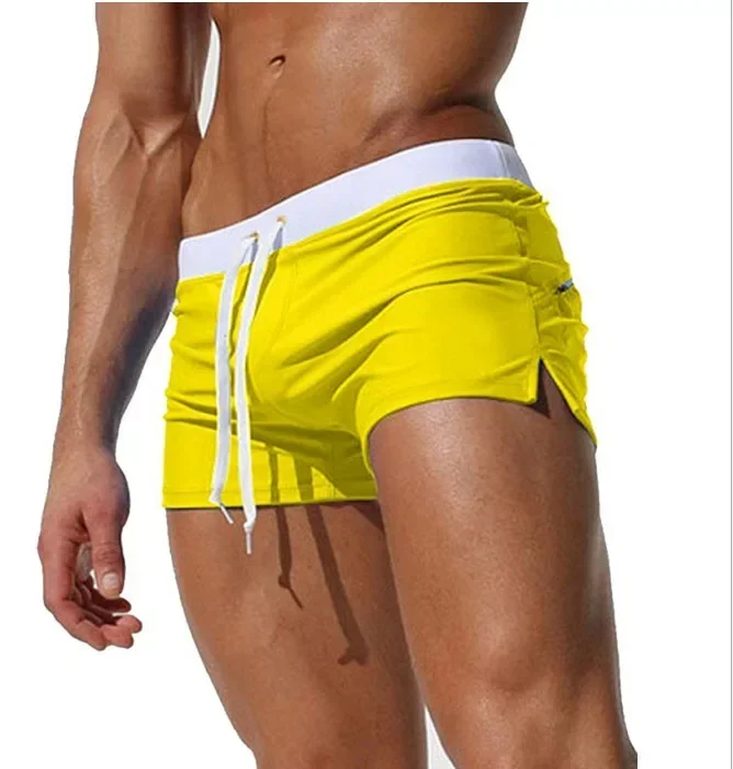 New Swimwear Men Sexy Swimming Trunks Sunga Hot Swimsuit Mens Swim Briefs Beach Shorts Mayo De Praia Homens Maillot De Bain