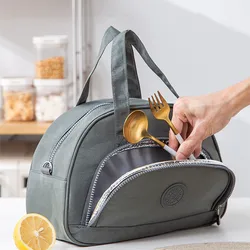 Frauen Verdicken Thermische Mittagessen Box Tasche für Schule Reise Arbeit Hohe Kapazität Picknick Bento Isolierte Kühler Lebensmittel Fall Lagerung Taschen