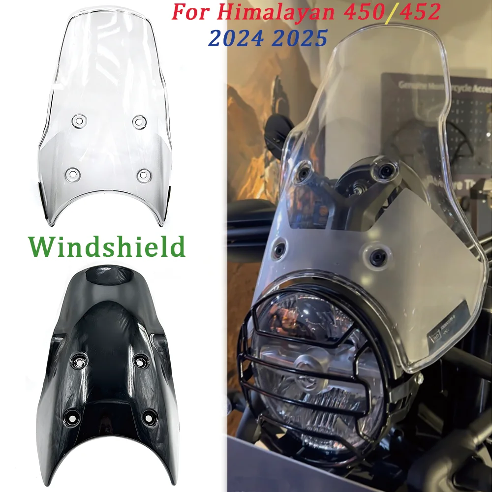 

For Himalayan 450 2024 & himalayan 452 2024 2025 New Motorcycle Windshield Raised Front Windshield Accessories