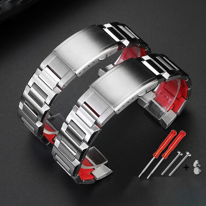 Notched stainless steel bracelet for Hanmi Hamilton Devil Fish H78716333 H78716983 stainless steel watch with men's wristband