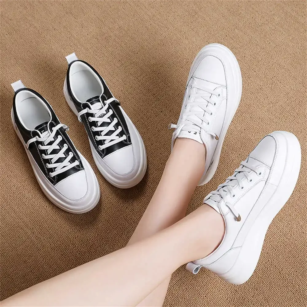 Natural Cowhide Small Size Sneakers Ladies Blue Vulcanize New 2024 For Women Sports Shoes For Lady Shors Saoatenis