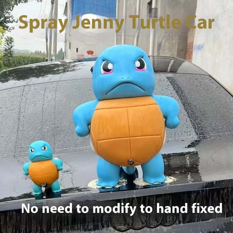 Anime nuevo pokemon Will Spray Squirtle juguete Kawaii Spray agua tamaño grande lindo modelo de dibujos animados juguetes nuevos populares accesorios de coche Jenny