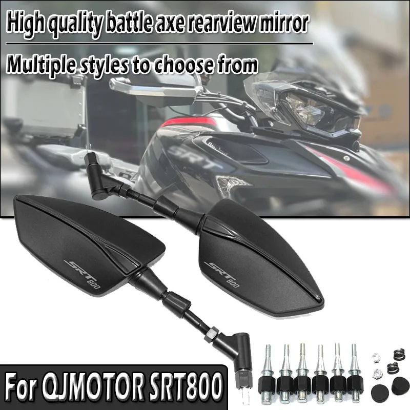 

The New High Quality Universal Motorcycle Mirror Rearview Rearview Mirror LOGO SRT800 For QJMOTO SRT800 SRT800X SRT800S SRT800SX