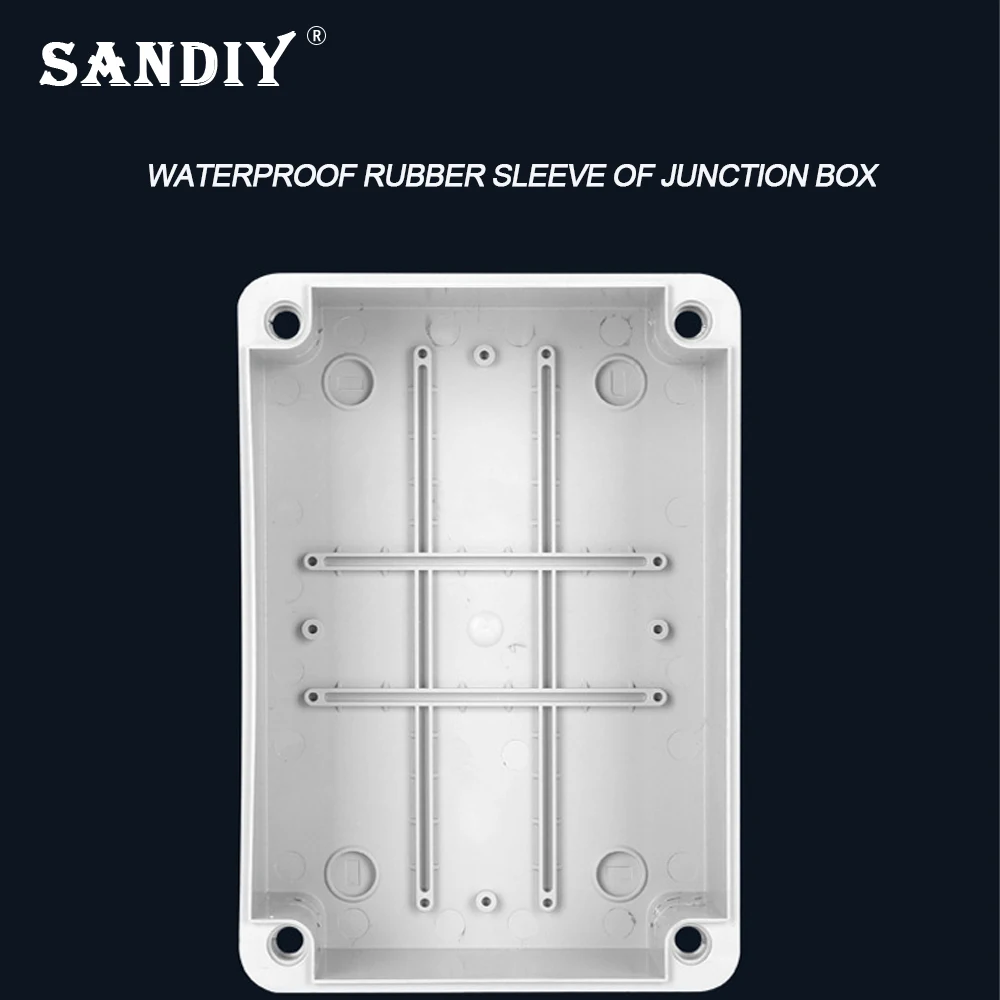 SANDIY Ip66 Weatherproof Outdoor Custom Abs Junction Box Single Control with Switch and Led 16a 220v Wall Socket Universal