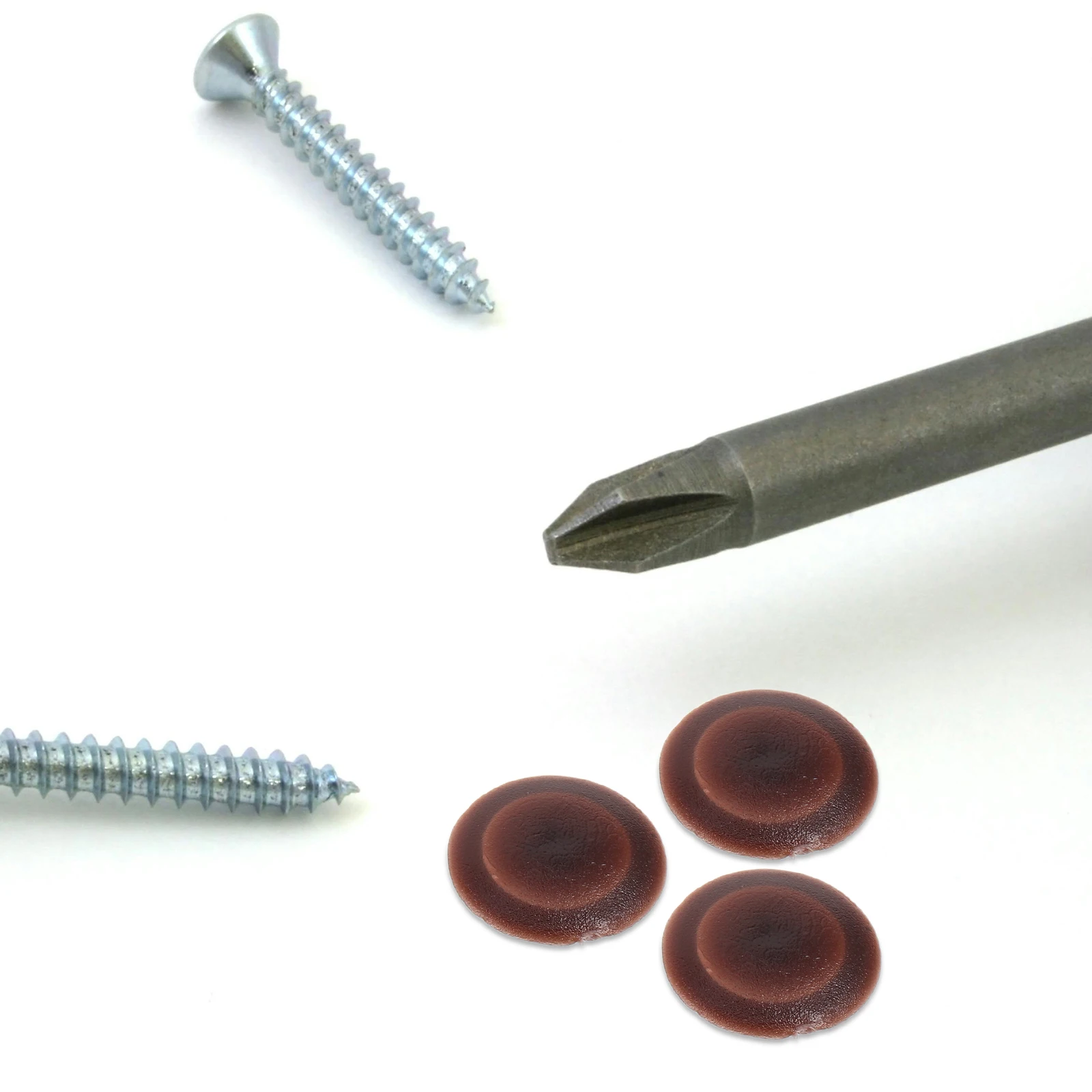 

100Pcs Screw Cap Covers for Furniture Decorative Plastic Caps for Screws Dustproof Various Applications Screw Cover Cap