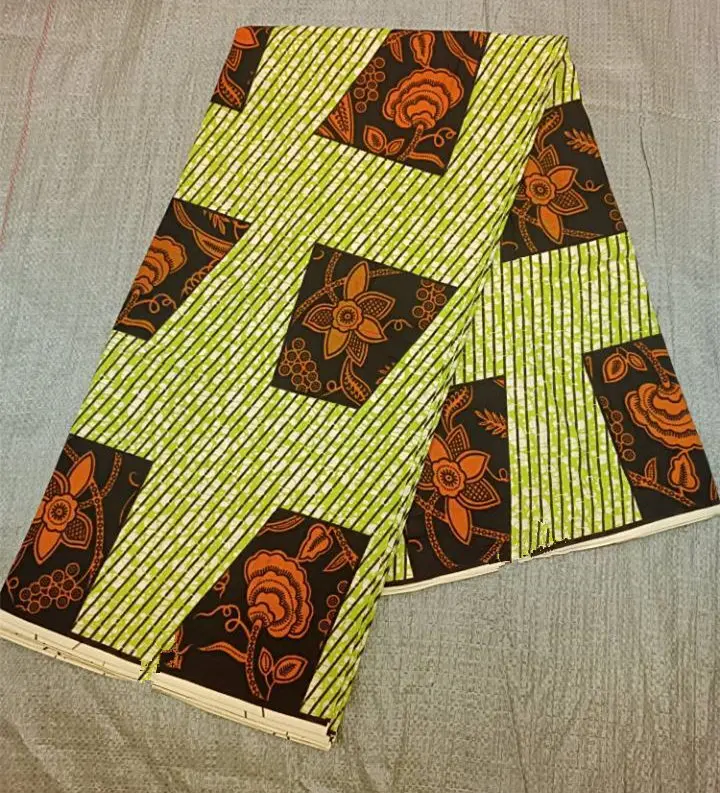 

2025 Veritable Wax 100% Cotton African Wax Fabric Nigerian Ankara Block Prints Batik Fabric Dutch Hollandais Pagne For Sewing