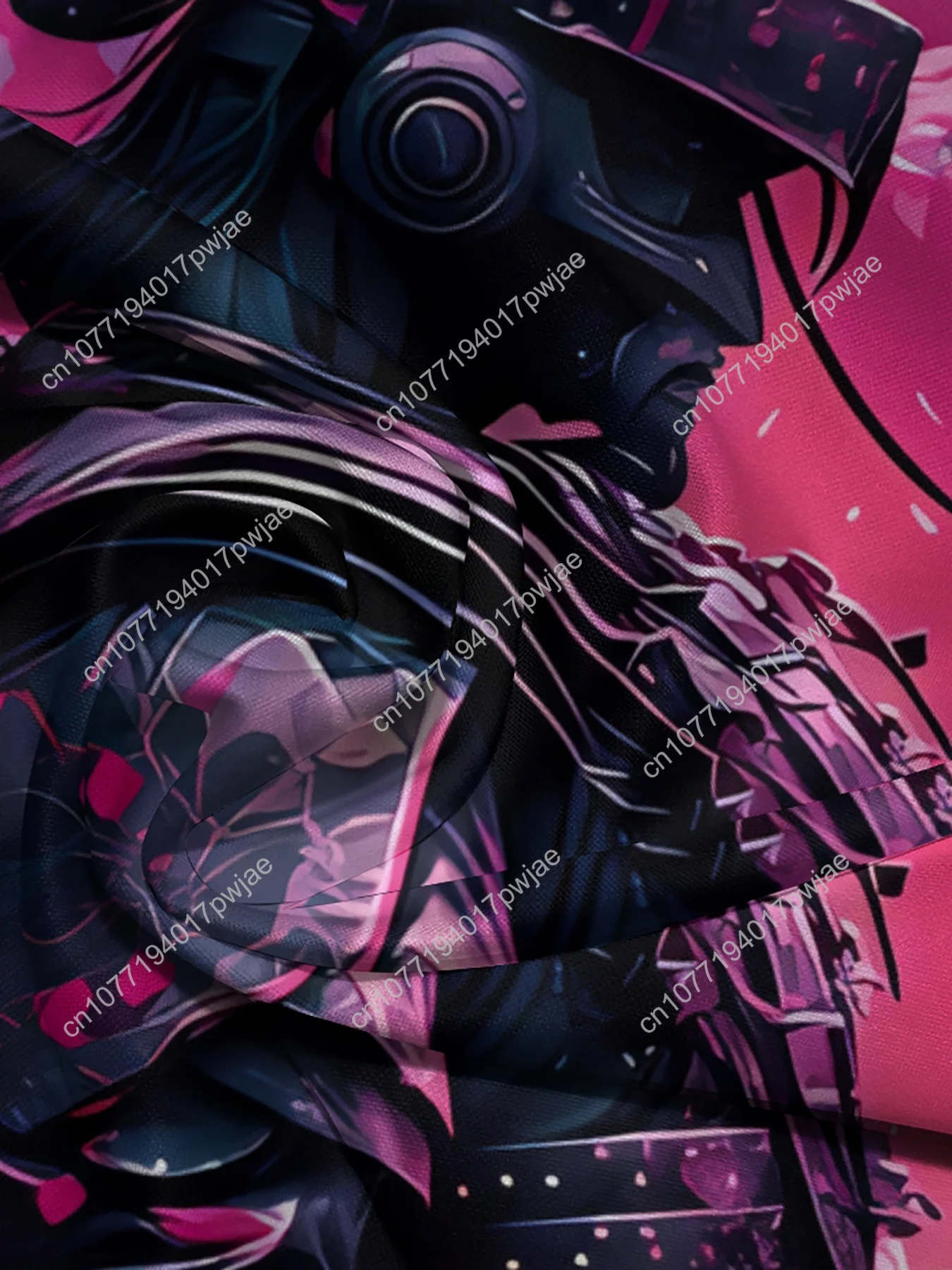 Elegante felpa con cappuccio da uomo con stampa 3D Samurai e fiori di ciliegio con tasca a marsupio - Pullover casual per la primavera e l'autunno, lavabile in lavatrice