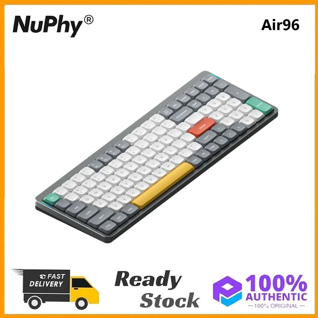 

Nuphy Air96 Bluetooth 2.4g Wireless 96% Mechanical Keyboard Low Profile Gateron/Daisy Switch Compatible with Windows and Mac