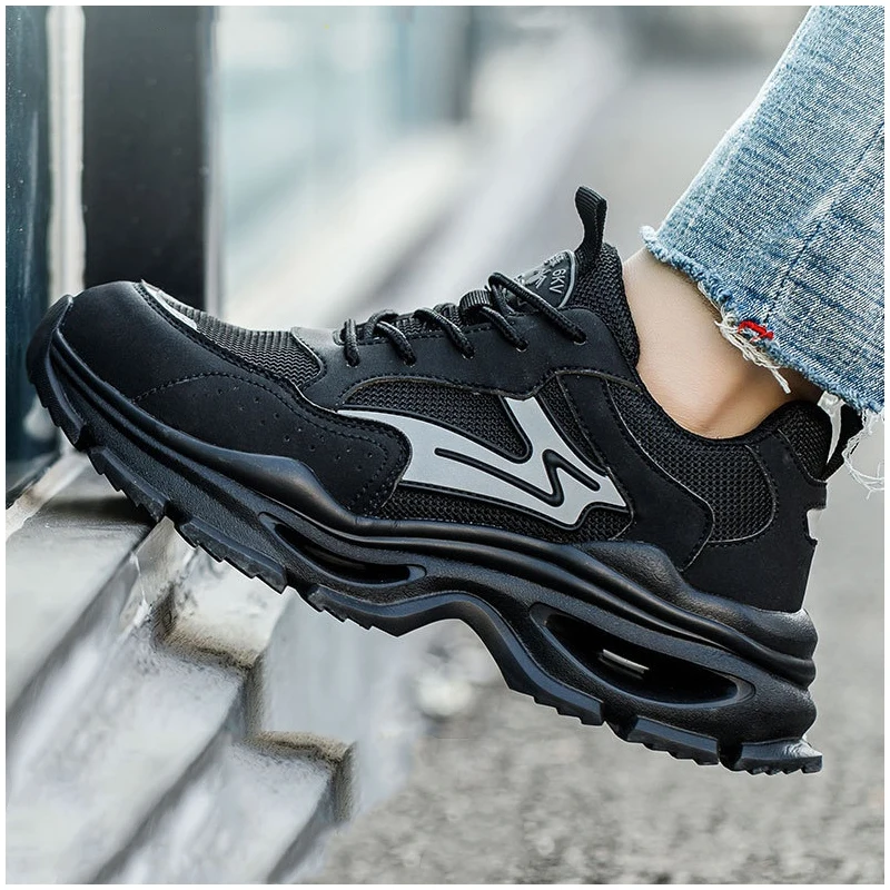 

Мужские повседневные дышащие стальные носки, рабочая защитная обувь, летние защитные ботинки для рабочих изолированных кроссовок, безопасная обувь