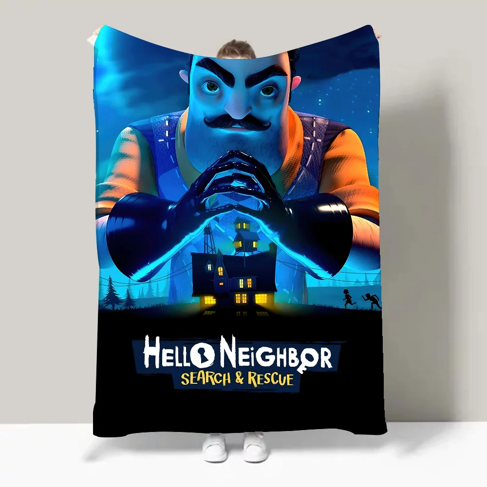 Game Hello N-Neighbor 2 Blanket Design Lightweight  For Dorms, Naps, Living Room, Office,Sofa,All-Season