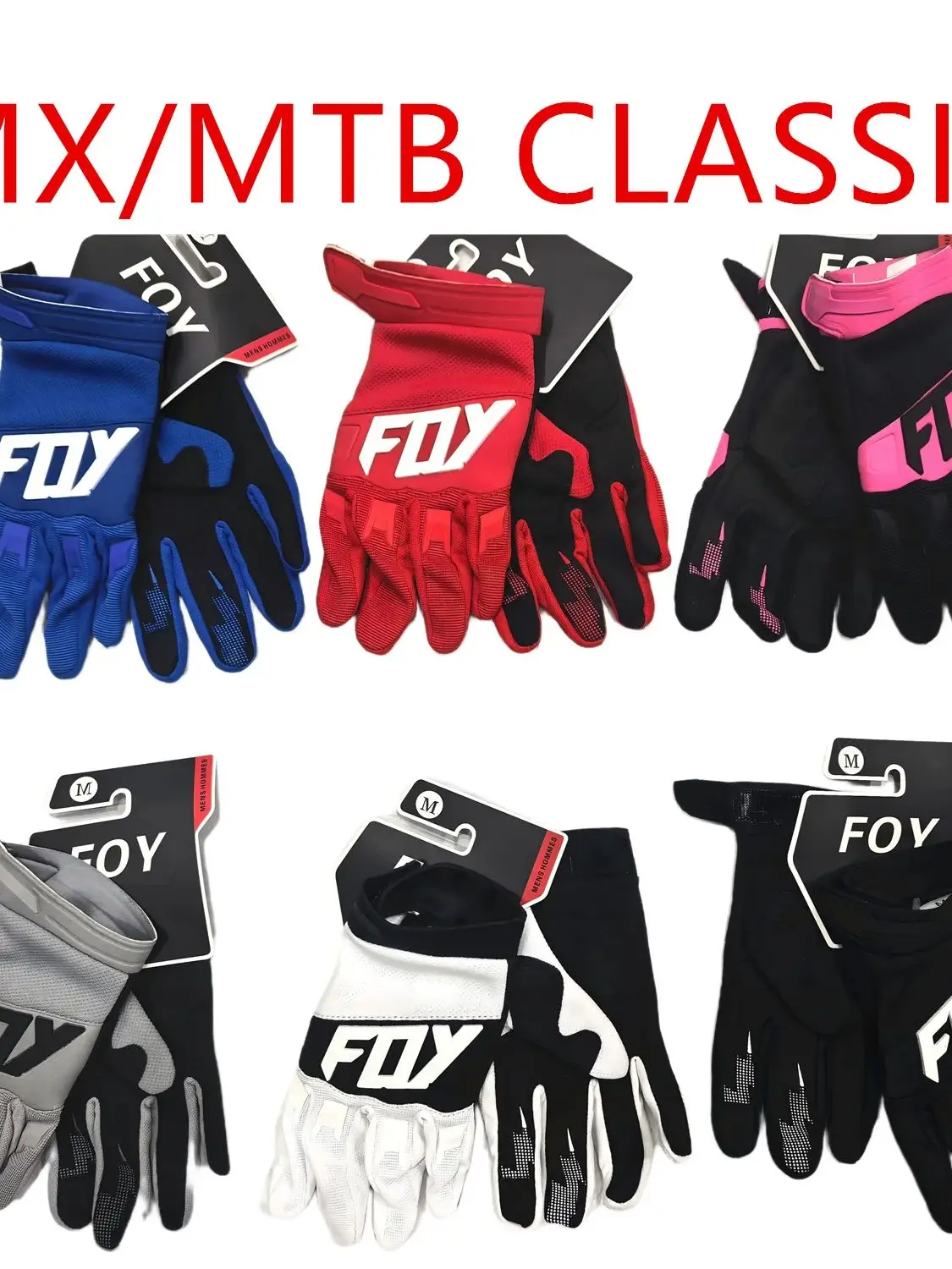 AliExpress FOY Brand Motorcycle Gloves Off Road Moto Glove Top Motocross Racing Gloves Four Seasons Bike Gloves Bicycle Cycling Gloves