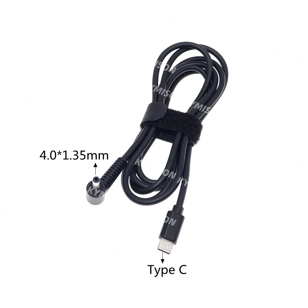 Cable de carga USB tipo C PD, adaptador de corriente CC, convertidor Jack a 13 enchufes macho para cargador de portátil Lenovo, Asus, Dell, Hp