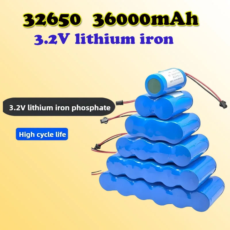 

Оригинальный аккумулятор 32650, 3,2 В, LiFePO4, литий-железо-фосфатный элемент для наружного солнечного уличного фонаря, лампа, прожектор