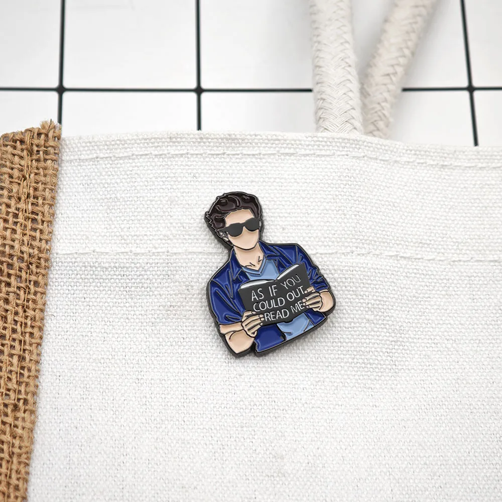 Edward Cullen Twilight Emaille-Pin „Als ob du mich überholen könntest“ Broschen, Buchliebhaber-Vampir-Anstecknadeln, lustiger Bücherwurm-Schmuck, Geschenk – Detail 5