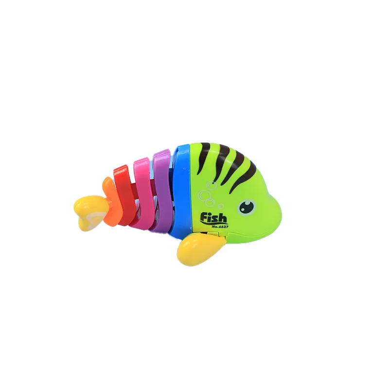 Creative Cartoon Cute Colourful Clockwork Swinging Fish  Funny Wind-up Running Fish Toys Children's Puzzle Toys Birthday Gifts