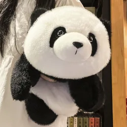 Realista Huahua Panda Brinquedos de pelúcia para meninas, bicho de pelúcia, Simulação fluída, boneca Kawaii Plushie, presente bonito do urso, 5 meses de idade