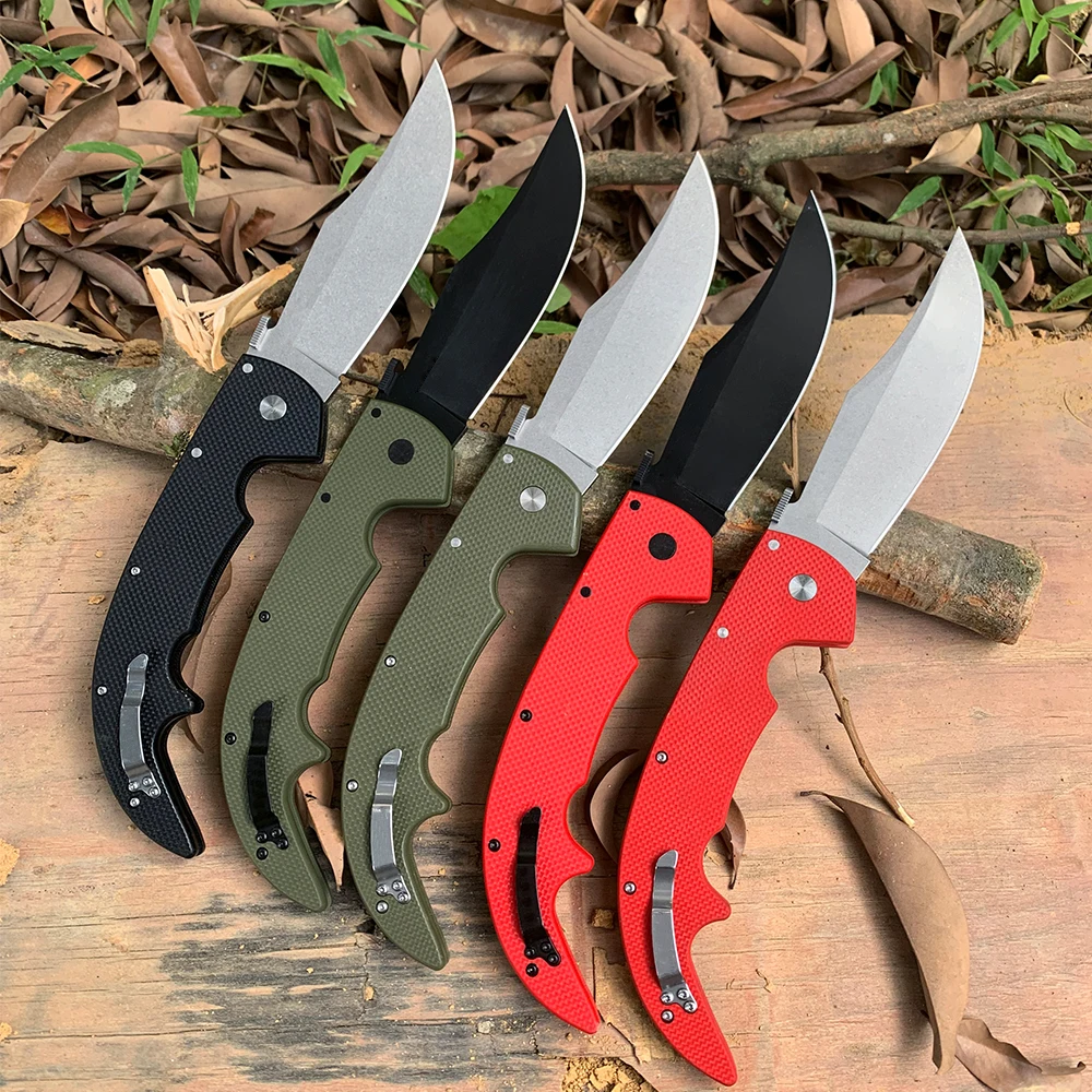 Cold New Folding Tactical Knife 2024 Large Espada AUS-10A Steel Blade Outdoor Military Combat Survival Multipurpose Knives EDC