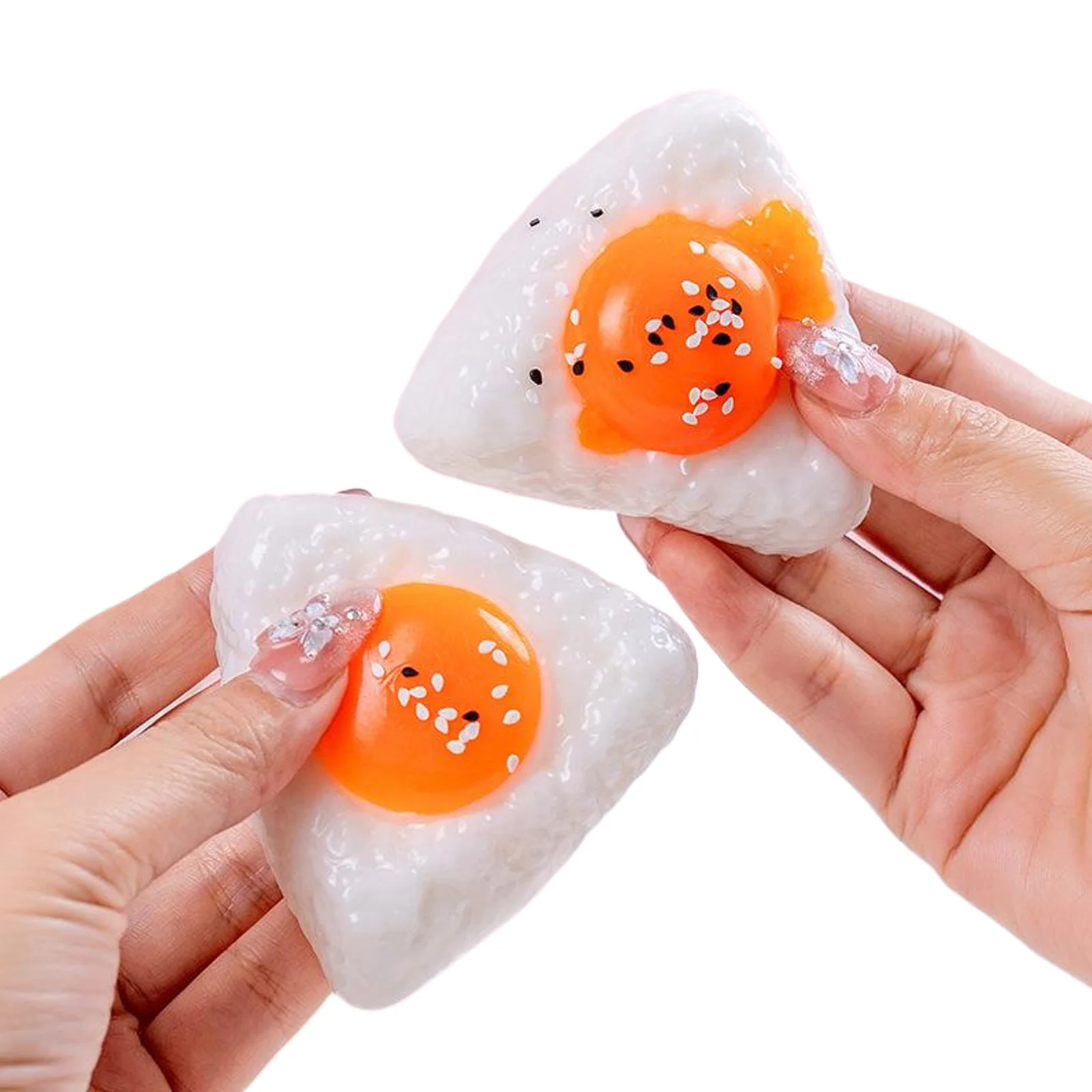Elastic Cake Toy Soft Sensation Rice Ball Lightweight Easy To Clean for Kids Adults Work Study Breaks