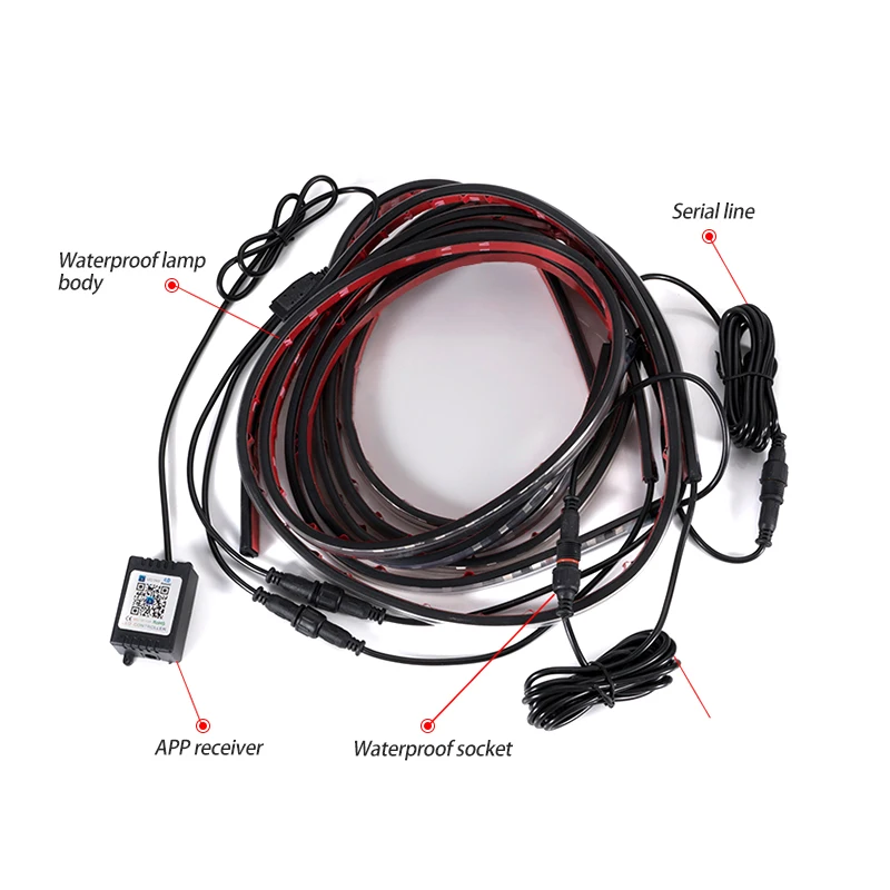 

Automobile Ambience Lamp Decoration Neno Car Chassis Lights Auto Rgb Underglow Light Kit