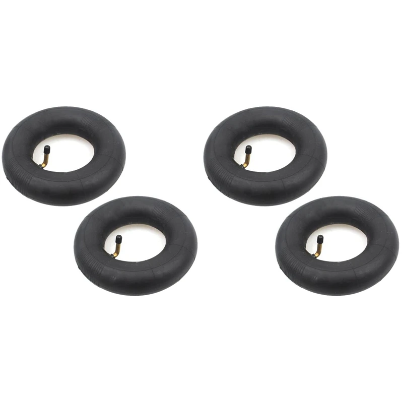 

4 Pack 2.80/2.50-4 Inch Inner Tube With TR87 Bent Valve Stem For Scooters, Lawn Mowers, Wheelbarrows, Hand Trucks