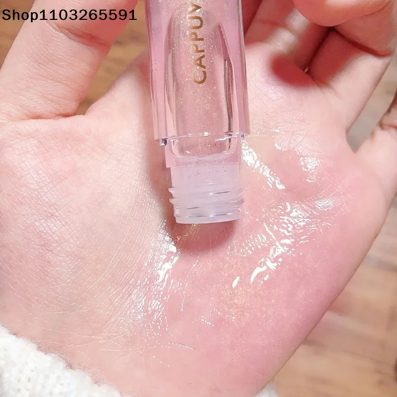 Cappuvini Gloss Labbra Trasparente Effetto Cristallo – Balsamo Labbra Lucido e Idratante con Finitura a Specchio