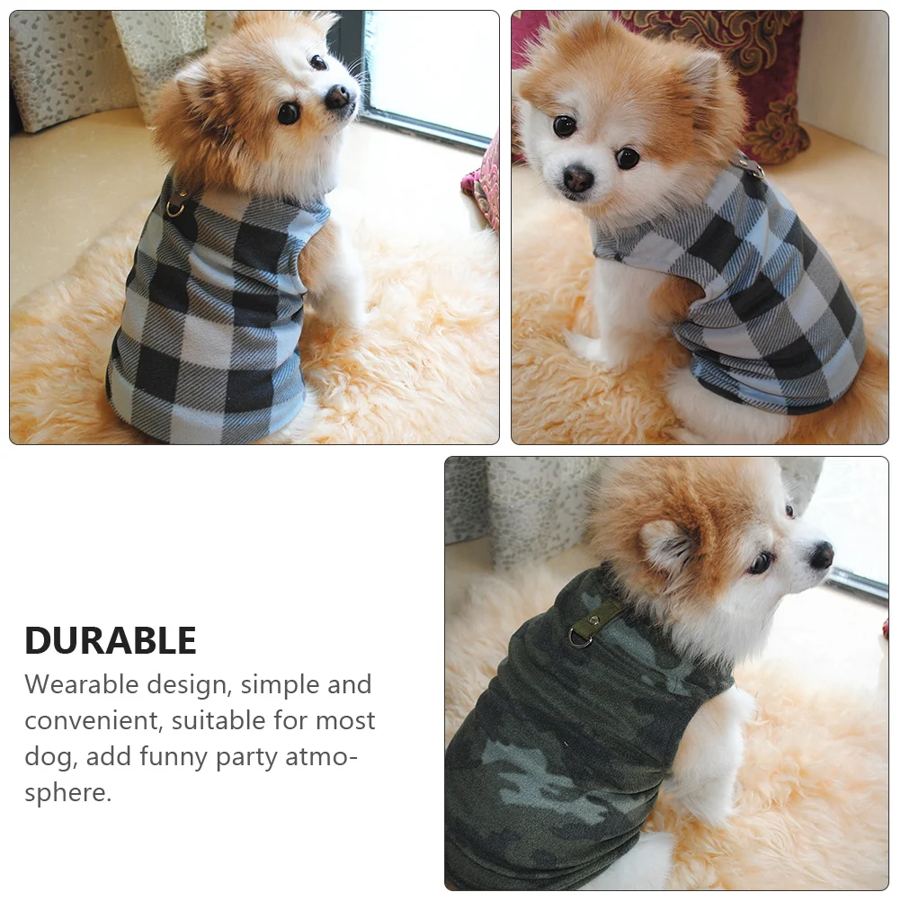 

4Pcs Autumn Winter Pet Clothes Small Dog Warm Keeping Costume Soft Comfortable Puppy Coat for Festive Events Pet Costume
