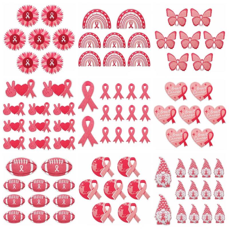 Parche termoadhesivo bordado rosa esperanza – Para planchar en ropa - imagen 5