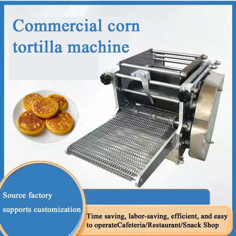 Máquina Eléctrica redonda para hacer harina, rodillo comercial para tortillas de maíz, máquinas para panqueques