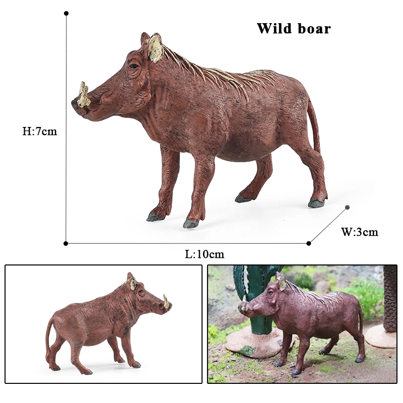 Oenux Geflügel Nutztiere Modell Simulation Schwein Schweine Sau Stachelschwein Wildschwein Actionfiguren Figur Schönes pädagogisches Kinderspielzeug – Detail 11