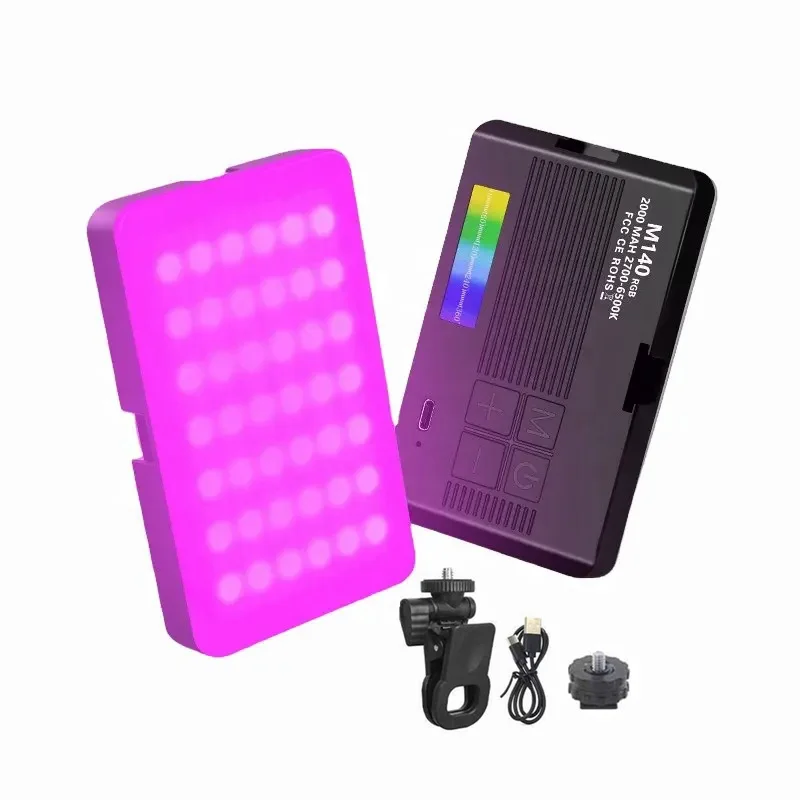 Fotografia Videocamera Illuminazione RGB Mini pannello LED bicolore per giochi per conferenze di trucco selfie Tiktok